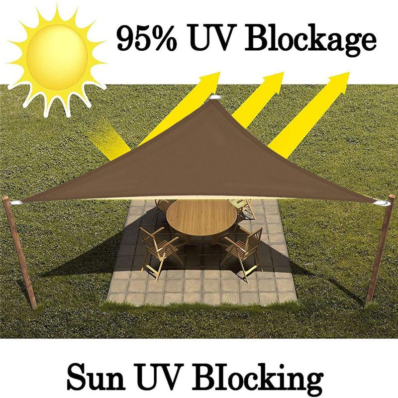 AD23-Sun Shade Sail Triangle Sun Shade Cloth Waterproof Canopy For Lawn Garden Outdoor Activities Patio Backyard Lawn
