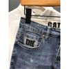 Trendige, vielseitige, lockere, gerade Jeans-Shorts, lässige Shorts für Herren