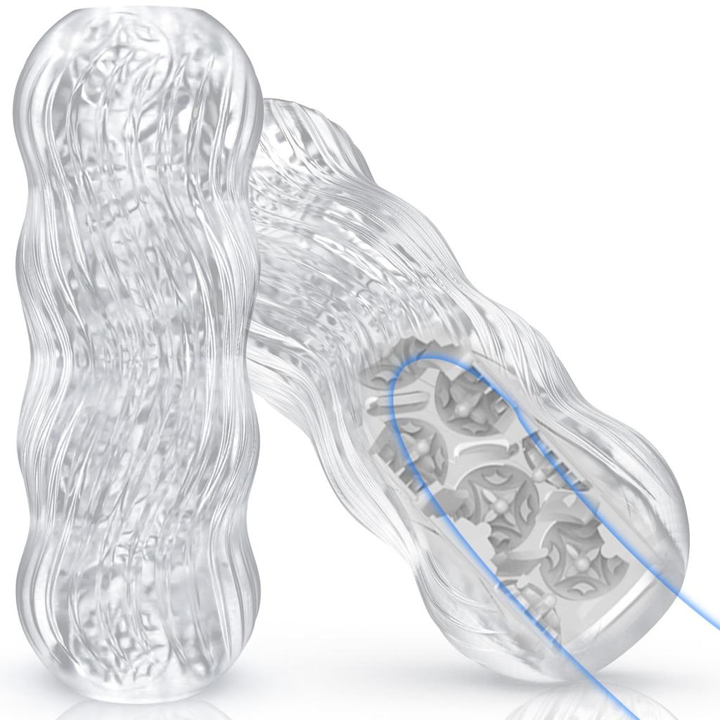 Transparent Penetrating Onahole Transparent Fully Popular Small Realistic Adult Masturbation Highly Easy to Adult Toy Onahole, [See, Feel, Pleasure,