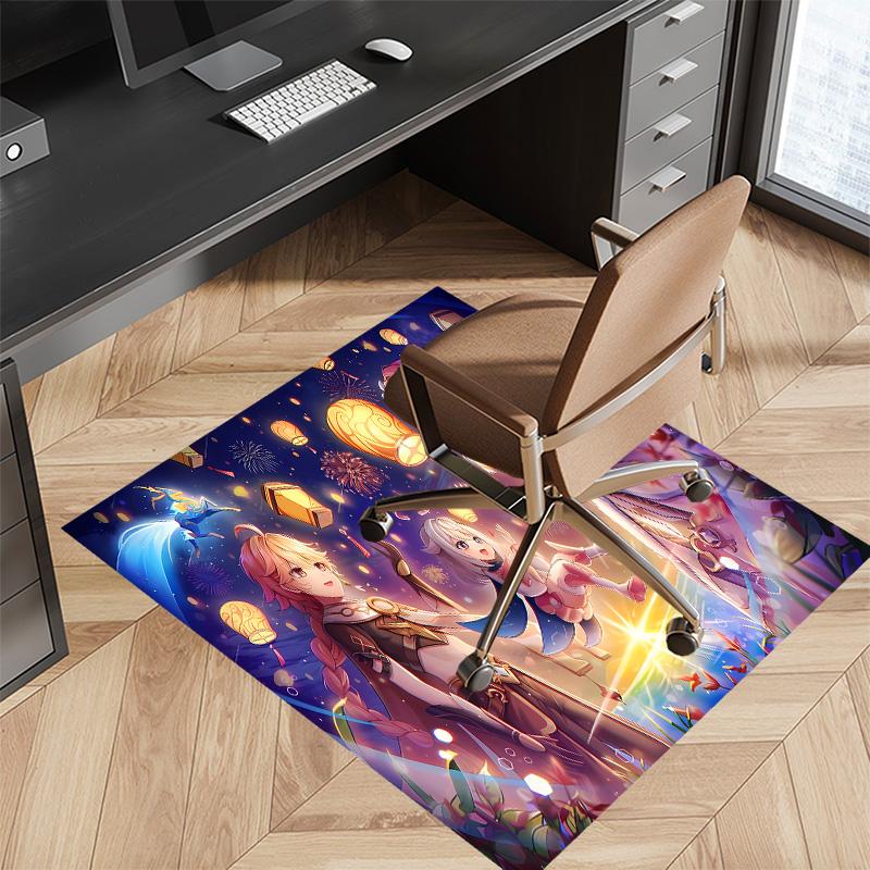 Genshin Impact characters9 Printed Absorbent Washable Carpet, Non-Slip Bathroom Mats, Kitchen Rugs, Yoga Mat,Living Room Entrance, Camping Picnic Rugs