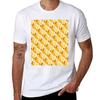 Banana Pattern Tshirt Trendy Print Short Sleeve Tshirt