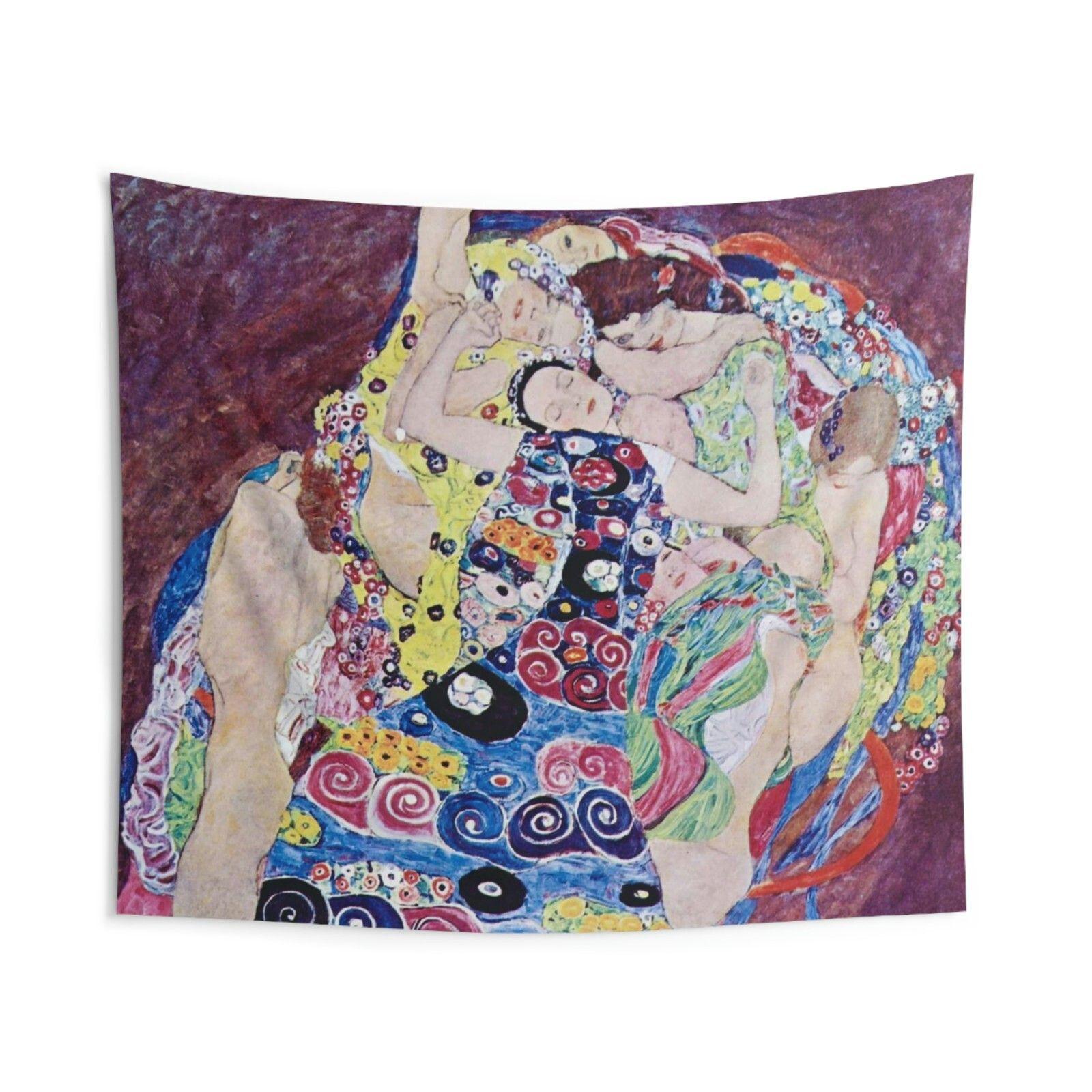 Gustav Klimt s tapestry Die Jungfrauen 75x100 чёрный