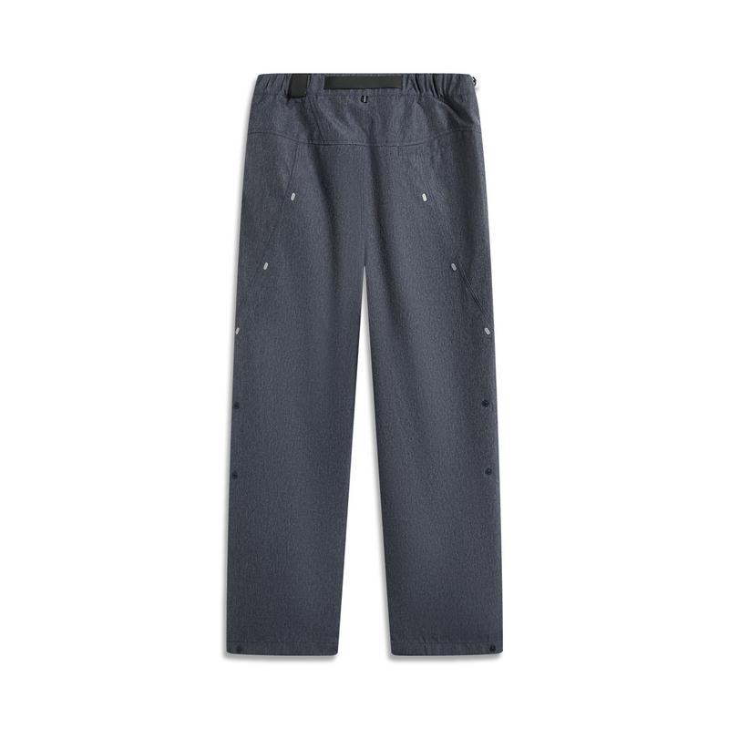 Li Ning Soft Comfortable Breathable Versatile Straight Leg Casual Pants Men bottoms Gray AKXU645-1