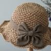 Straw Hat Women's Summer Small Edge Casual Literary Style Versatile Bucket Hat Small Top Hat Shade Beach Hat Cool Hat