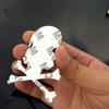 3D Chrome Metal Skull Skeleton Car Trunk Tailgate Emblems Badge Decal Sticker