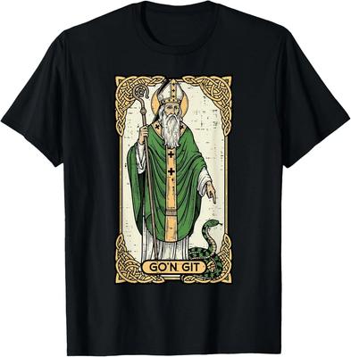 St Patrick Schlange Gon Git Karte Saint Pattys Herren Damen T-Shirt