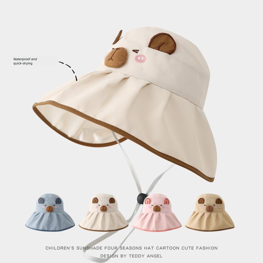 Open Top UV Protection Hat Cute Design Large Brim Hat Children's Sun Hat  For Boys And Girls