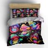 Colorful patterned mushrooms Print Bedding Set 1 Duvet Cover 2 Pillowcases for Adult and Children Luxury Gift Full Size