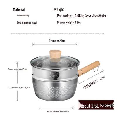 Japanese Style Aluminum Yukihira Pot