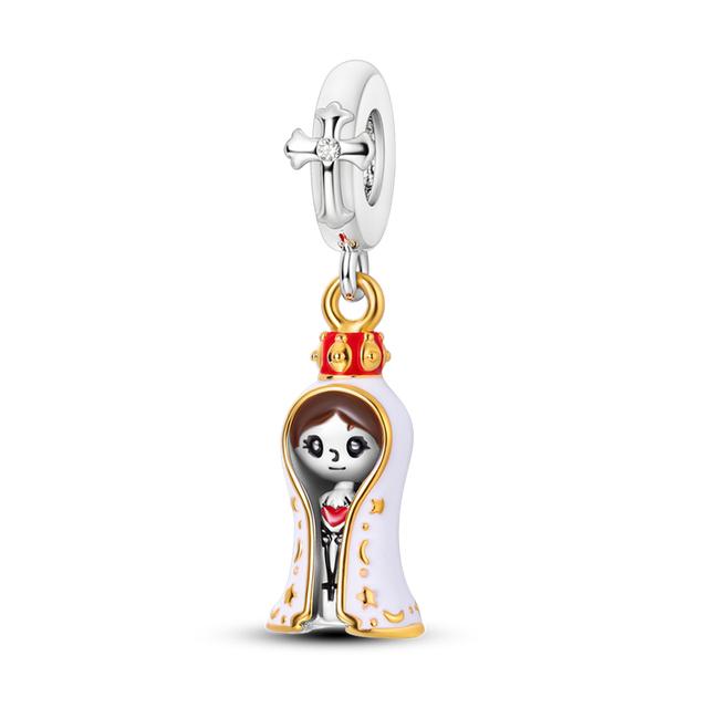 925 Silver Charms Glow-in-the-dark Bulb Firefly Pendant Dangle Charm Fit Fashion Style Bracelet Pendent Women Jewelry