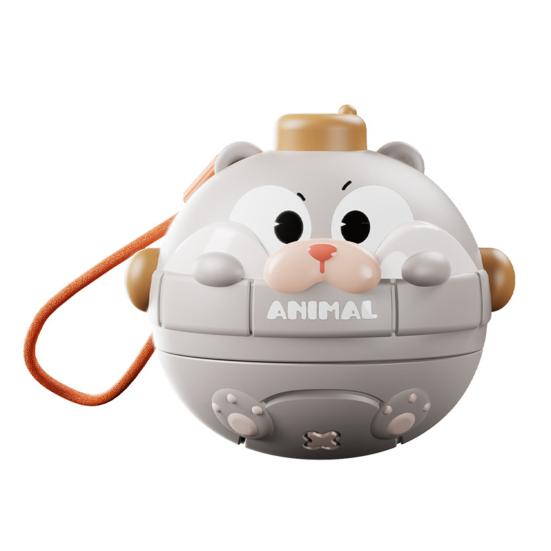 

Мультфільм тварин Дзиґа іграшка для дітей прес-запуск лічильник з шнурком малюки хлопчики дівчатка інтерактивна гіроскопічна іграшка сірий