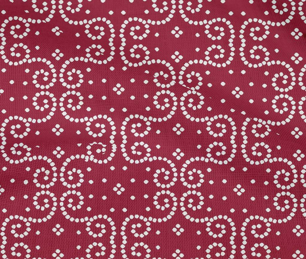oneOone Cotton Flex Carmine Red Fabric Swirl Bandhani Sewing Craft Projects Fabric Prints By Yard 40 Inch