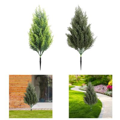 Garden Artificial Plant Stake Decorative Reusable Gift Ornament Easy To Install Fake Plants for Pathway Porch Yard Outdoor Lawn