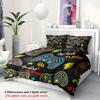 3pcs Game controller pattern printed Duvet cover set, soft, comfortable and breathable,bedroom,hotel,1*duvet cover+2*pillowcase