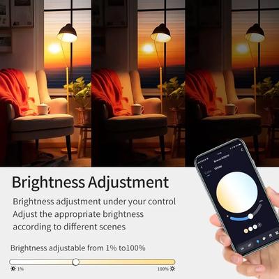 Tuya Bluetooth Smart LED-Glühbirne E27 18W 15W 9W RGB-Lampe APP-Steuerung Timer Sprachsteuerung Funktioniert mit Alexa Google Home
