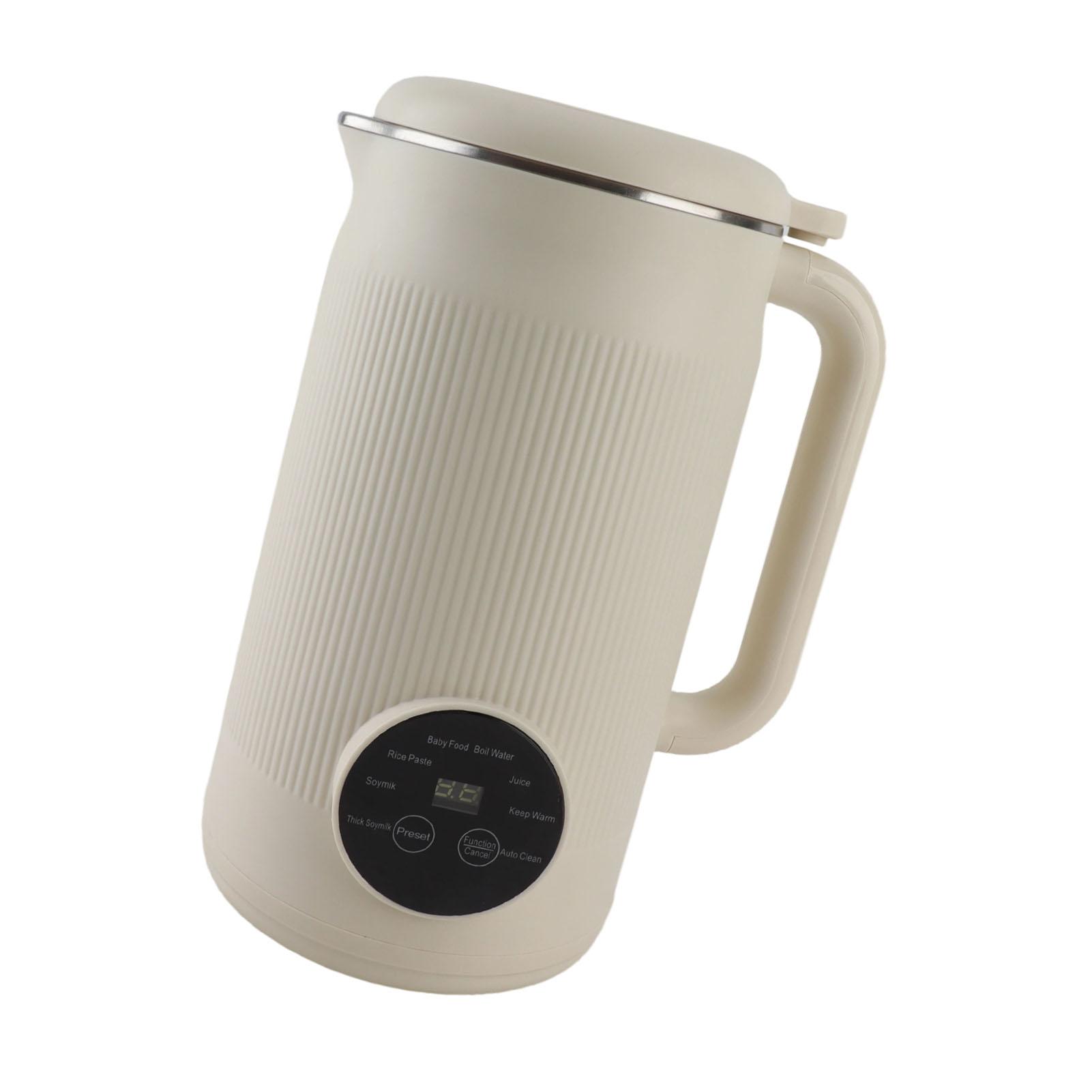 Machine à Lait de Soja 1200ml Blender avec Fond Antiadhésif Minuterie Auto-Nettoyage Maintien au Chaud Bouilleur d'Eau pour Boissons à l'Avoine, aux Amandes, Sans Lait