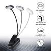 Mini LED Book Lights Eye Protection Reading Lights Clip-On Desk Table Lamp Battery Powered Adjustable Flexible For Bedroom Study