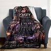 Ozzy Osbourne Heavy Metal Rock Poster Commemorativo Stampa Coperta di Flanella Morbida Calda Coperta da Divano Decorazione per la Casa per Divano Camera da Letto Viaggio