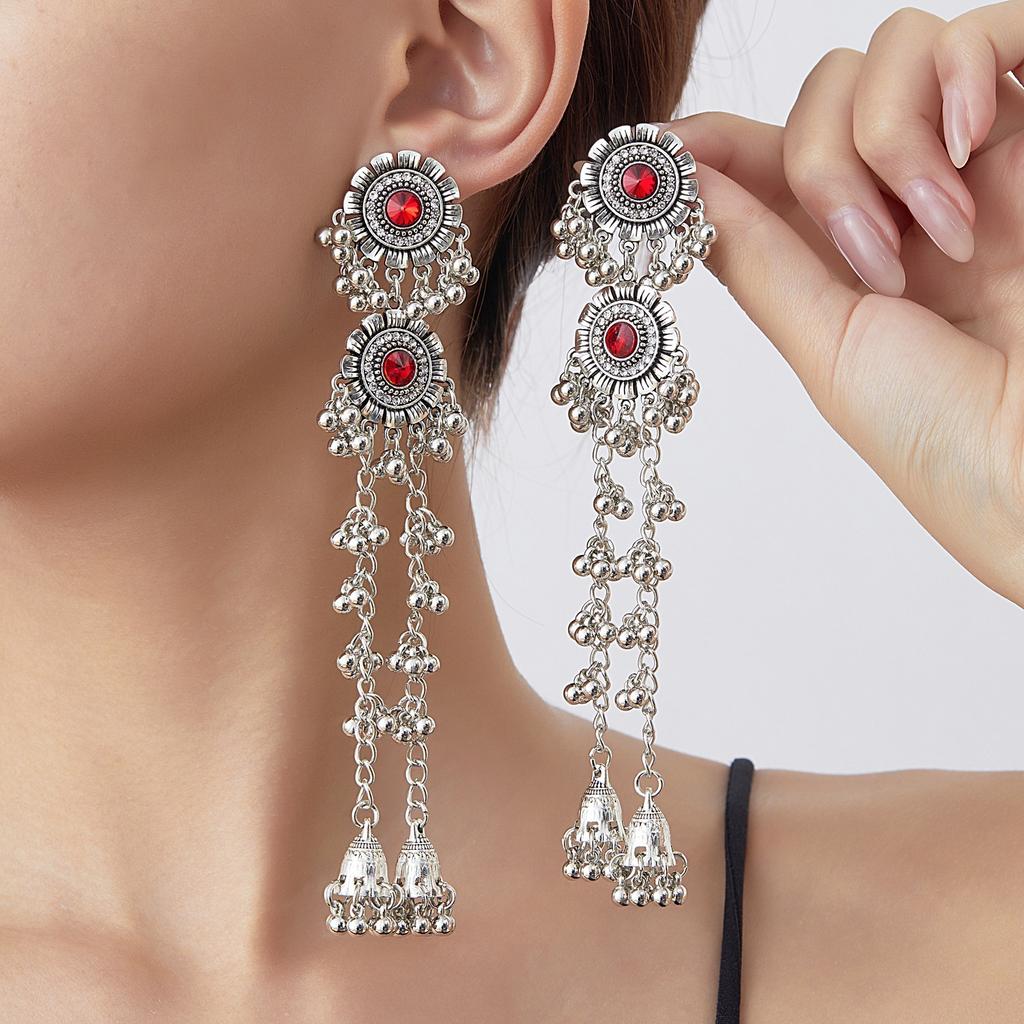 Vintage Tassel Drop Earrings Bohemian Long Earrings for Women Fashion Lightweight Jewelry