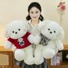 Sweater Teddy Cartoon Dog Plush Cuddly Sleeping Pillow Bow Tie Gift Kids For