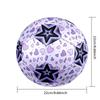 1PC Purple Heart Starry Kaleidoscope Soccer Ball Size 5 Football Machine Sewn Indoor/Outdoor Universal Football A91
