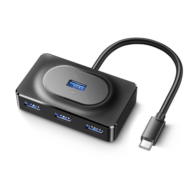 

USB Type C to 4x USB3.0 Hubs Connectors for PC Smartphone TV and Other Devices Supports 5Gbps Transfer