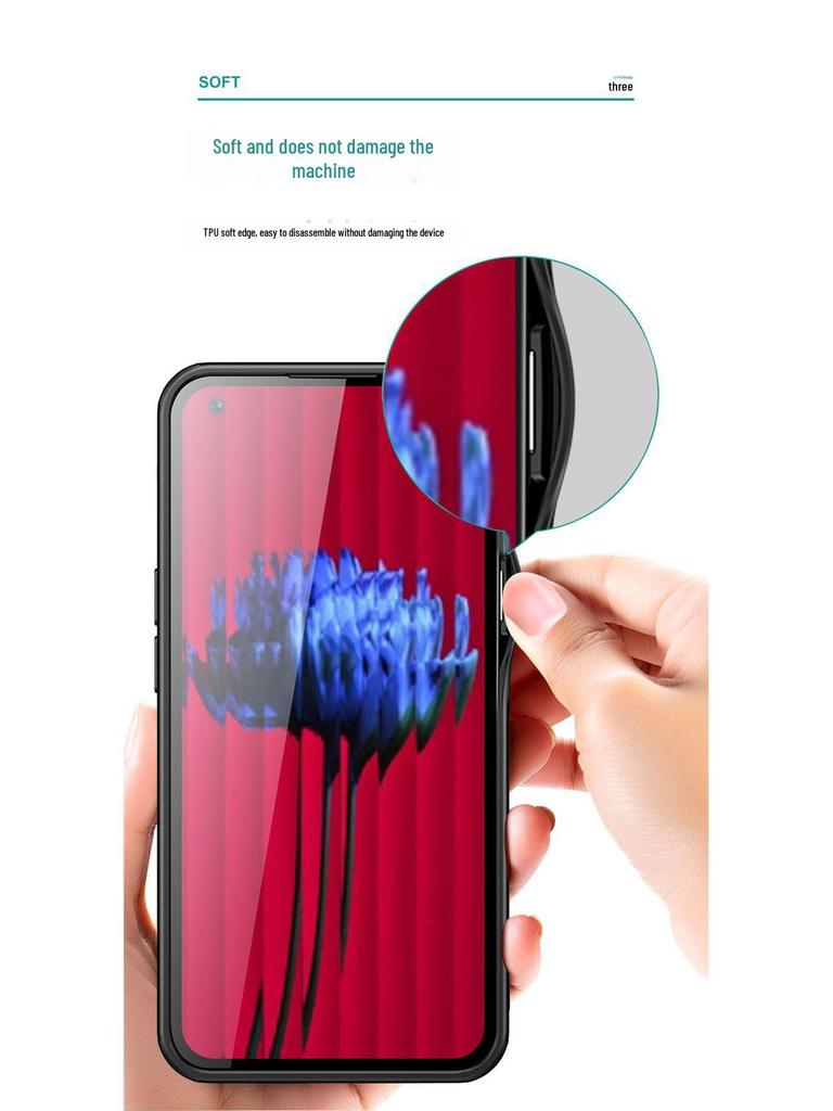 Husă blindată semi-transparentă mată pentru Nothing Phone 2 cu margini moi