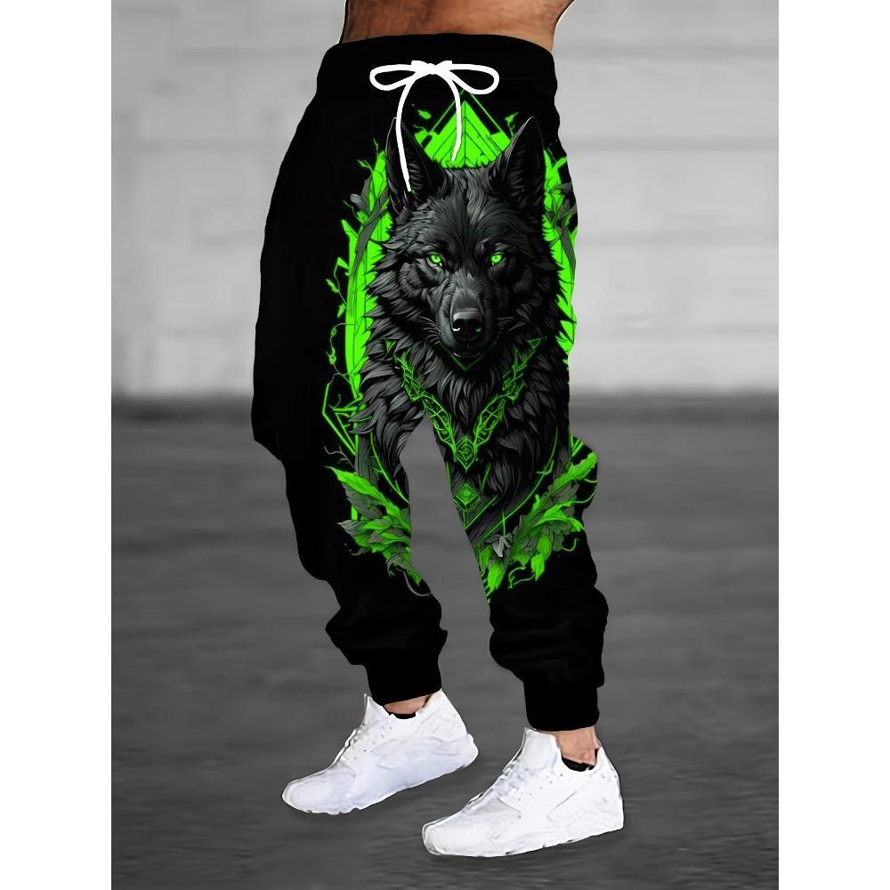 Hot Selling Fashionable and Cool Skull Pattern Men's Casual Elastic 3D Printed Loose Fit Winter Outdoor Pants in Large Size