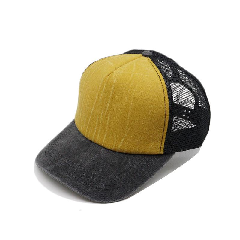 

1 шт. Бейсболка Мужская Летняя Дышащая Сетчатая Солнцезащитная Шляпа Унисекс Хлопковая Кепка Снэпбэк Кепки Тракера Козырек Adult жёлтый