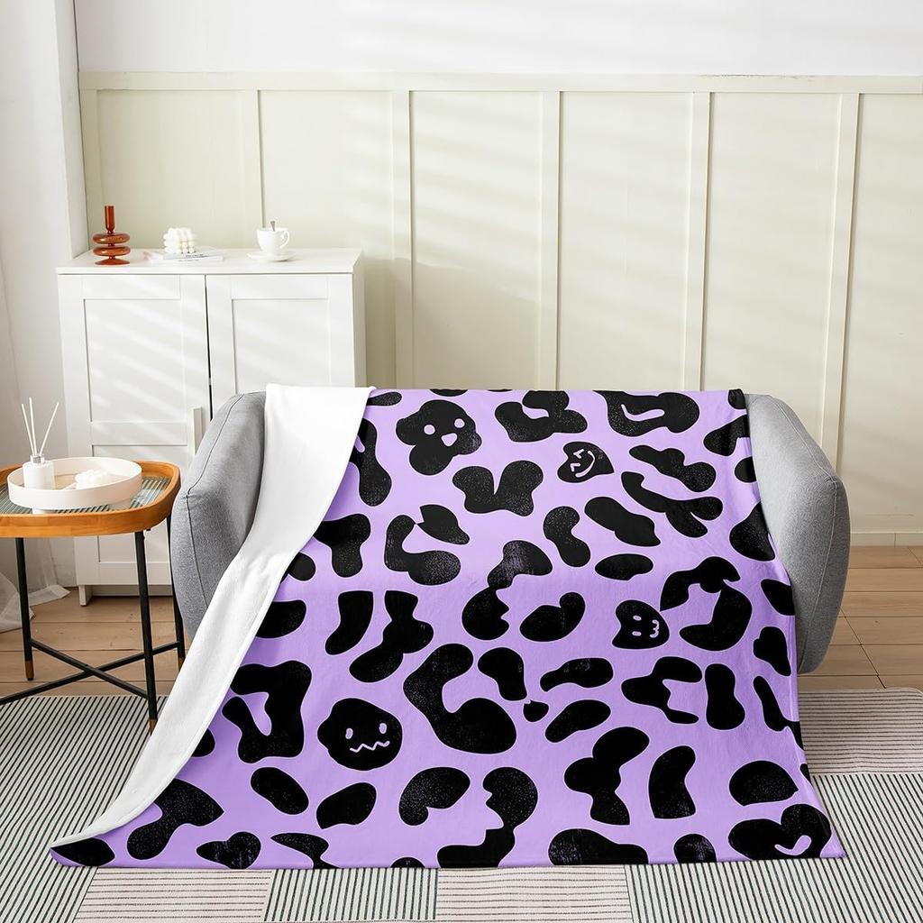 Pink Zebra Print Blanket Soft Fleece Throw Cozy Living Room Decor Animal Pattern Bed Cover Fashion Home Textile