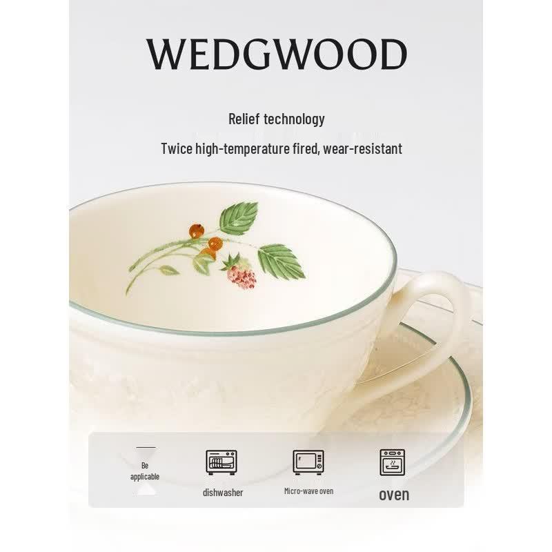 

Wedgwood Holiday Joy Raspberry Mug Pair