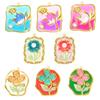 3PCS Garden Inspired Oil Drip Gradient Flower Pendants Handmade Crafting Components For Artistic Jewelry Design