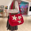 Damen Sternmuster Umhängetasche Lässige Tragetasche Damen Einfache Große Kapazität Schultertasche Mädchen Reise Schultasche Handtasche