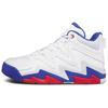 Kappa Textile , Synthetic Leather Cushioning Slip Resistant Mid top Vintage Basketball Shoes Men's White Blue (Unisex)