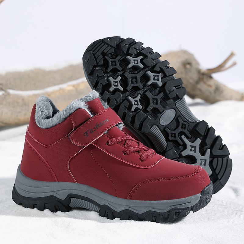 Cross-border cotton shoes are warm and wear-resistant, casual outdoor new snow boots, short boots, mountaineering shoes, piled and thickened