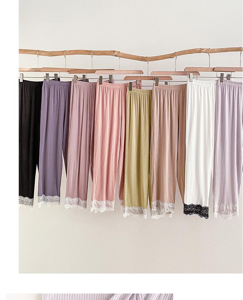 Women's Premium Three-Piece Pajama Set, Spring/Autumn, Outdoor-Ready, with Lace & Chest Pads, Comfortable Casual Home Wear