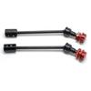 4 Pcs Steel Extended Driveshaft Cvd With Splined Wheel Hex For 1/10 Rc Car Parts,black Red