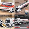 Engineering Vehicle Model Long Alloy Fuel Tanker With Lights Sound For Kids Playroom