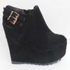 New Arrival High Heels Ankle Boots for Women 15 Cm Wedges Shoes Woman Red Black Custom Design Platform Boots Winter WSH5005
