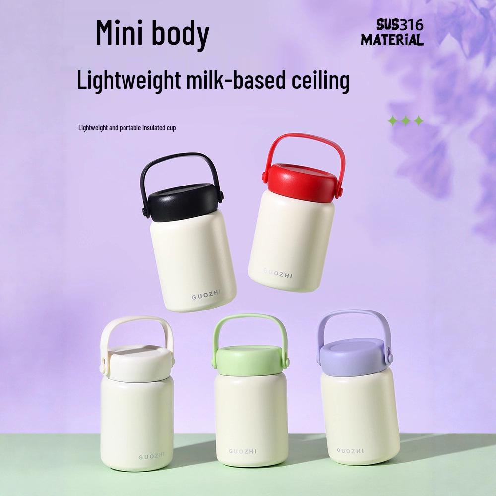 Stainless Steel Insulated Pocket Thermos: Fresh Color Tea & Water Cup for Office or School Use