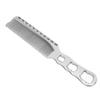 Metal Hair Comb Aluminum Fine Tooth Hair Cutting Flat Top Clipper Comb for Professional Stylists and Barbers