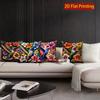 2D Hummingbird Floral Tropical Throw Pillow Covers Pattern Cushion Cover Suitable For Sofa Bedroom Car Pillow Cover