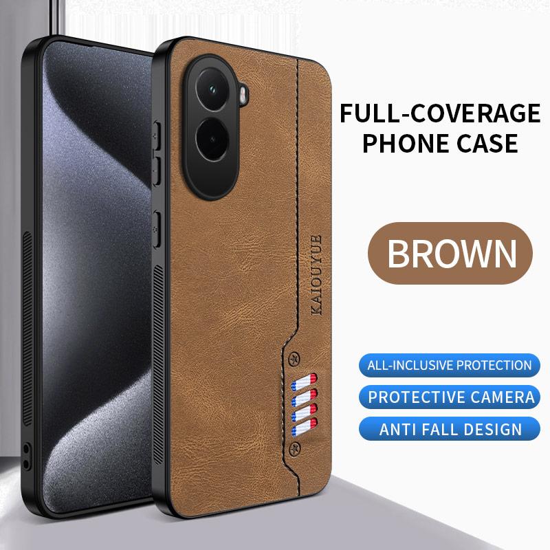For POCO M7 4G Luxury Sheep Nappa Leather Skin Phone Case for Xiaomi POCO M7 M 7 Shockproof Drop-resistant Full Protect Cover