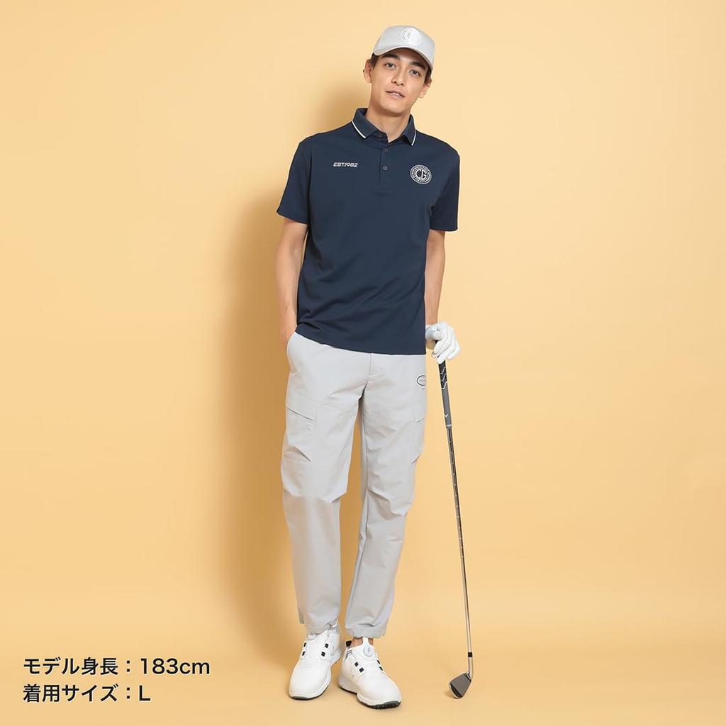 Short Sleeve Polo Shirt Quick UV Golf C25134101 3L [Callaway] Men's (Sweat Wicking, Drying, Protection) / / 1120_Navy