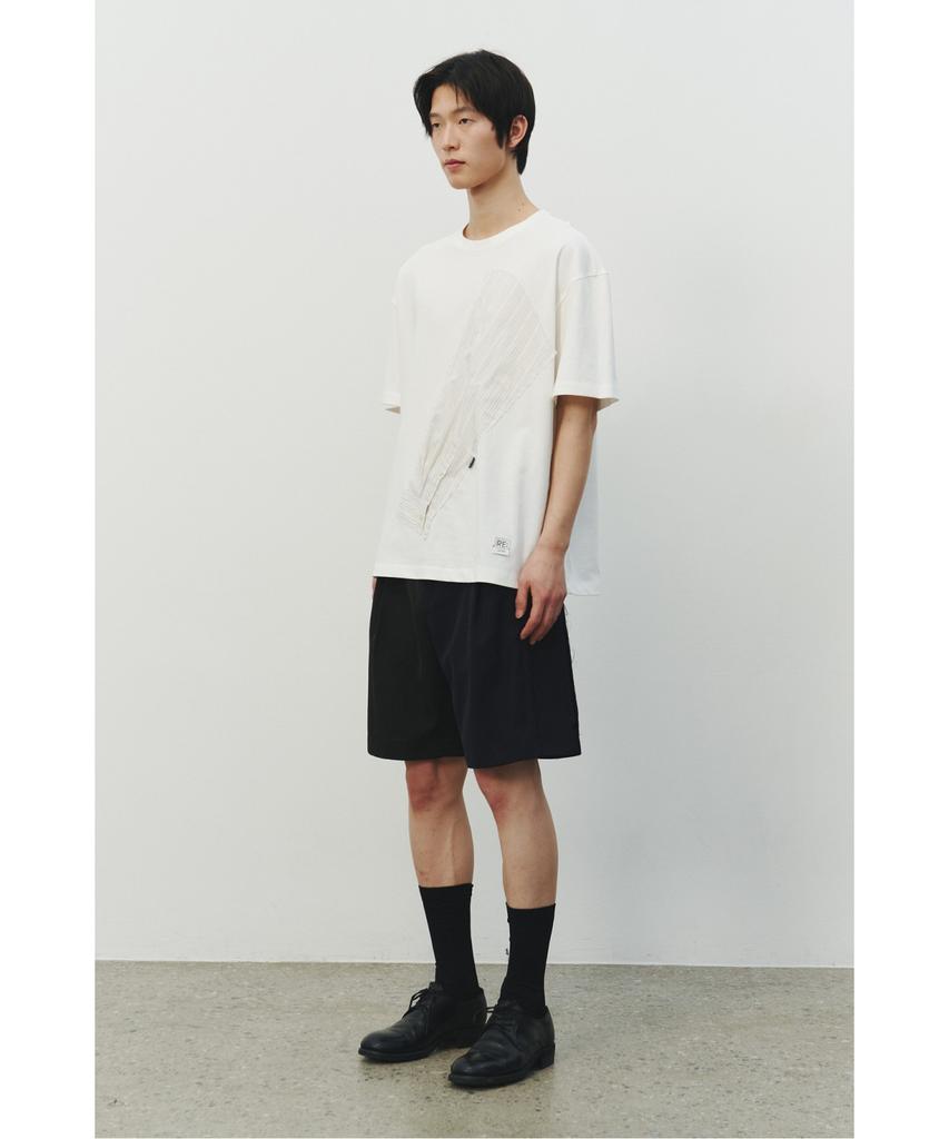 RECODE Sleeve Patch T-Shirt_Rktam25618Whx