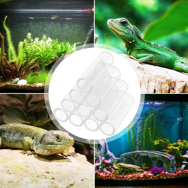 Shrimp Breeding Tube, Transparent Acrylic Crystal Shelter House for Fish Tank Tube Aquarium Shrimp Cave Breeding Habitat Pipes