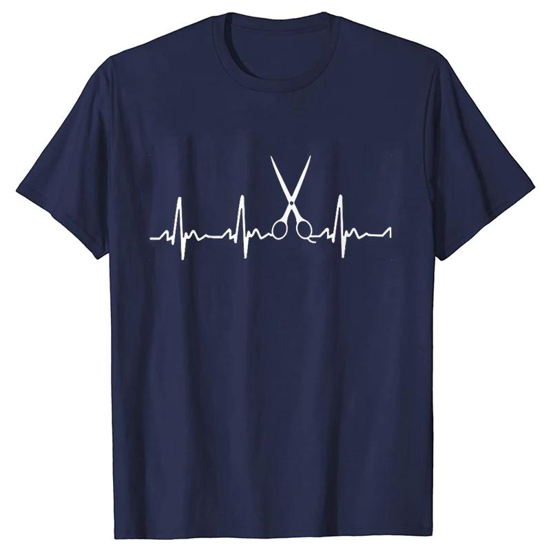 Tricou Barber Weapons Mwn Mânecă Scurtă Topuri Gât O Bătăile Inimii Frizerului Tricou Oversized Îmbrăcăminte Bărbați Topuri Foarfece