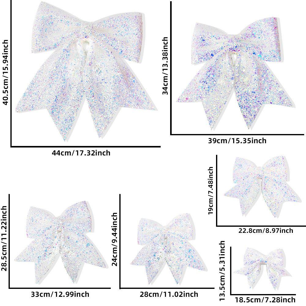 DIY Colorful Bow Ornaments Pearl Cotton Christmas Tree Ornament Happy New Year Decoration