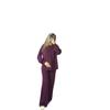 2025 Cross-border European Lapel Collar Long-sleeved Button-up Shirt Beautiful Women's Amazon Casual Pants Simple Korean Suit