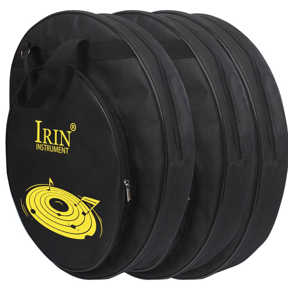 IRIN 21Inch Cymbal Bag Triple Pocket Handbags Removable Foldable Strap Oxford Cloth Backpack Percussion Instruments Accessories